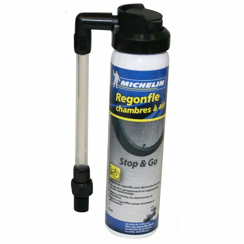 BOMBE ANTI CREVAISON MICHELIN STOP&GO 75ml 1 BOMBE ANTI CREVAISON MICHELIN STOP&GO 75ml